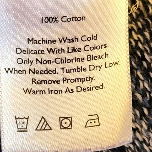 Eddie Bauer Cotton Wrap Sweater Size Medium - Picture 6 of 6